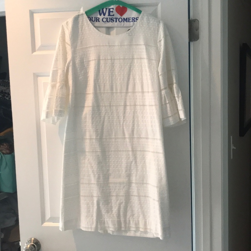 White cotton dress.